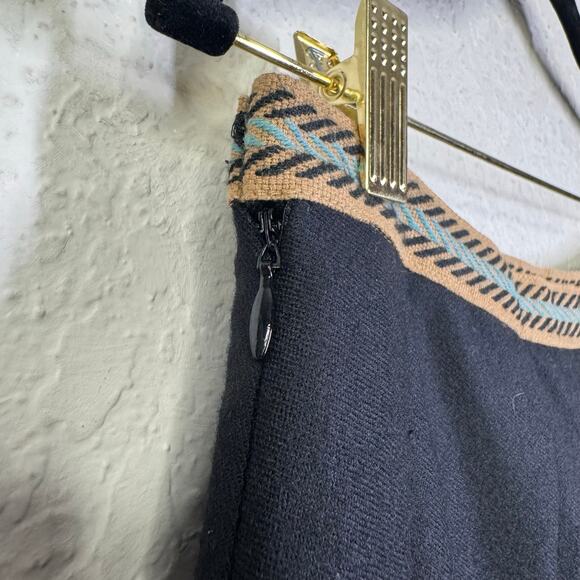 MISSONI Skirt 28 Pleated Wool Above Knee Side Zip Signature Design on Waist Band - Picture 8 of 11